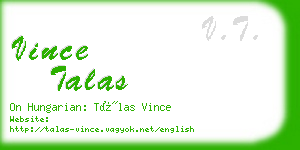 vince talas business card